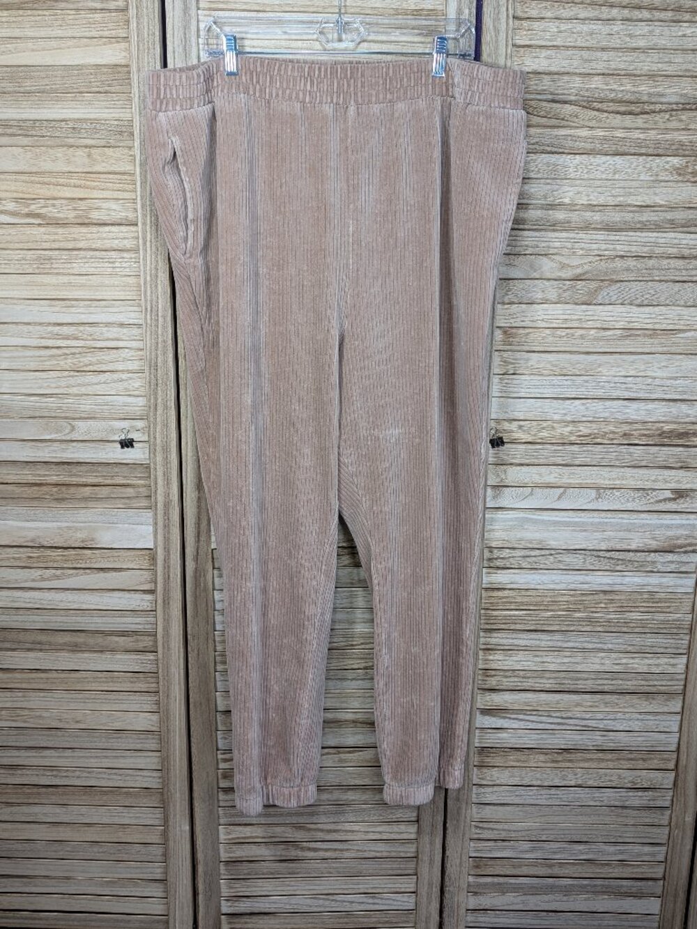 H&M Corduroy Jogger Pants in Light Taupe Size XXL